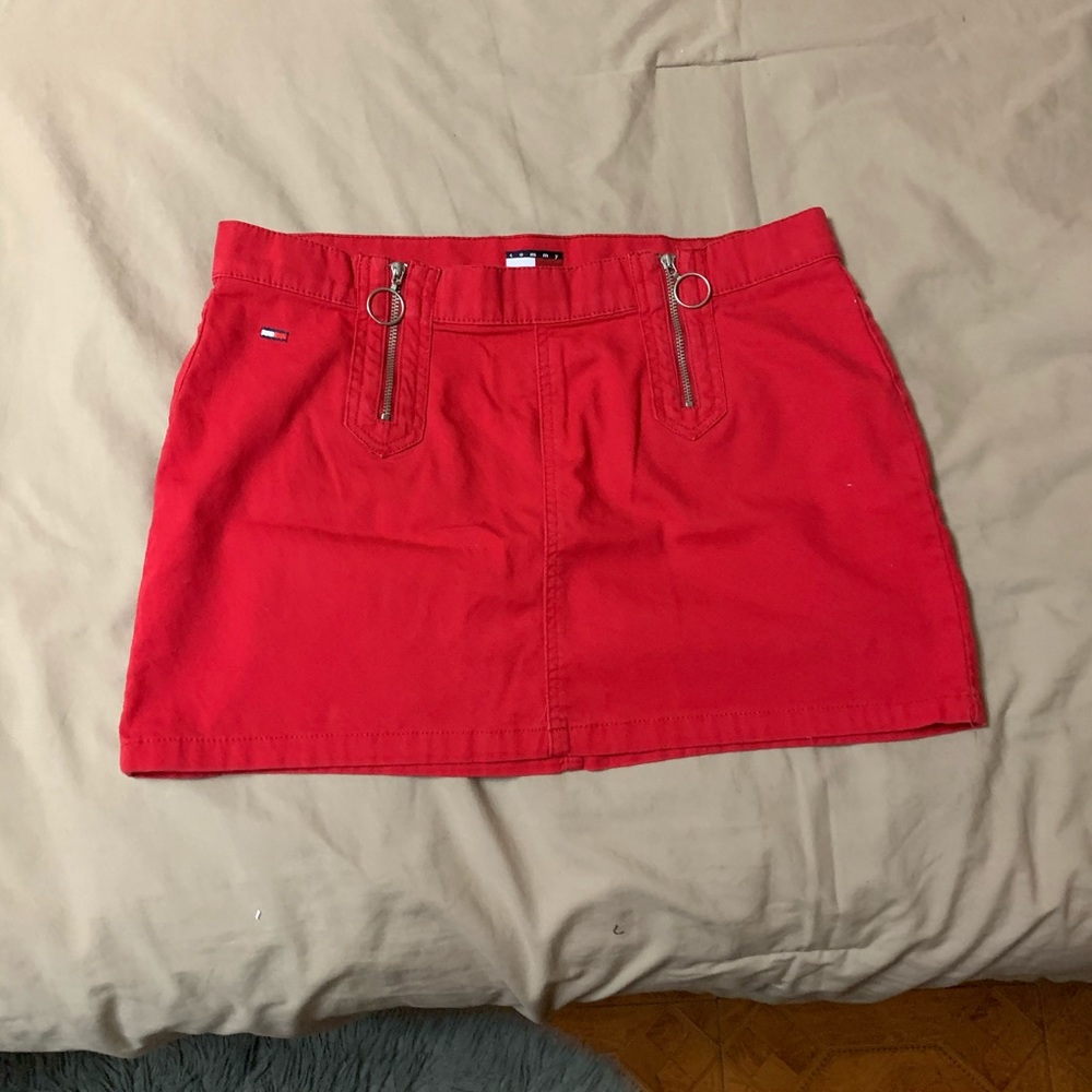 Mini red tommy hilfiger skirt